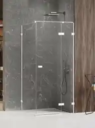 New Trendy Kabina prysznicowa biała prawa 110x120 cm EXK-2754 Avexa White