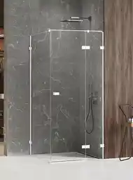New Trendy Kabina prysznicowa biała prawa 90x70 cm EXK-2737 Avexa White