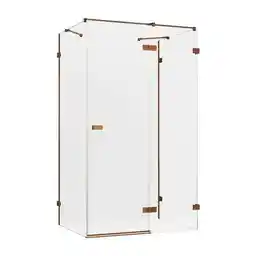 New Trendy Kabina prysznicowa przyścienna prawa 110x70 cm EXK-3738 Avexa Copper Brushed