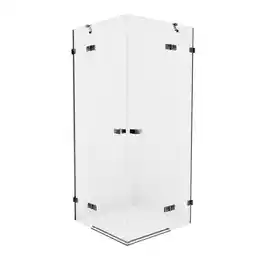 New Trendy Kabina prysznicowa stal szczotkowana 80x80 EXK-3378 Avexa Gunmetal Brushed