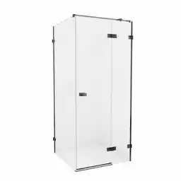 New Trendy Kabina prysznicowa stal szczotkowana prawa 110x90 cm EXK-3368 Avexa Gunmetal Brushed