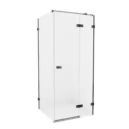 New Trendy Kabina prysznicowa stal szczotkowana prawa 120x90 cm EXK-3374 Avexa Gunmetal Brushed