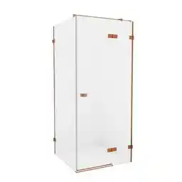 New Trendy Miedziana szczotkowana kabina prysznicowa prawa 120x70 cm EXK-3599 Avexa Copper Brushed