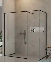 New Trendy New Modus Black Walk-In 150x100x200cm przejrzyste EXK-0123