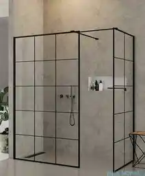 New Trendy New Modus Black Walk-In 150x120x200cm przejrzyste EXK-0115