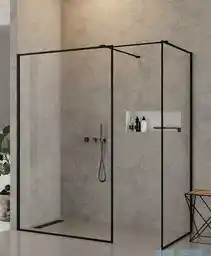 New Trendy New Modus Black Walk-In 170x120x200cm przejrzyste EXK-0127