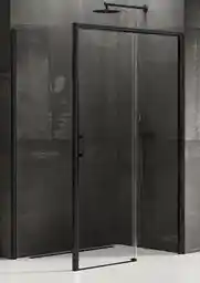 New Trendy Prime Black kabina prostokątna 130x70x200 cm prawa przejrzyste D-0323A/D-0127B