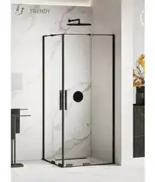 New Trendy Smart Black kabina prysznicowa prostokątna podwójne drzwi 90x120 cm EXK-4167