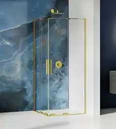 New Trendy Smart Light Gold kabina prysznicowa prostokątna podwójne drzwi 80x100 cm EXK-4265