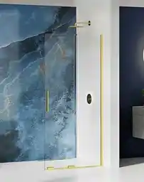New Trendy Smart Light Gold rozsuwana ścianka prysznicowa walk in 120 cm EXK-4297