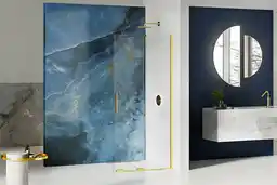 New Trendy Smart Light Gold 130 cm rozsuwana ścianka prysznicowa walk in EXK 4298