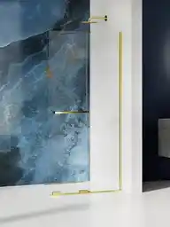 New Trendy Smart Light Gold złota ruchoma ścianka prysznicowa walk in 110 cm EXK-6730