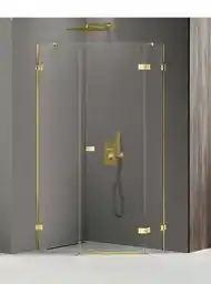 New Trendy Zlota kabina pięciokątna 100x80 EXK-3847 Avexa Gold Shine
