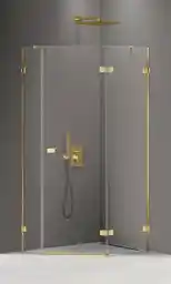 New Trendy Zlota kabina pięciokątna 100x80 EXK-3850 Avexa Gold Shine