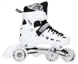 Nils Extreme Łyżworolki Rolki Regulowane Łyżwy Wrotki NH10905 4w1 Led R. M 35-38