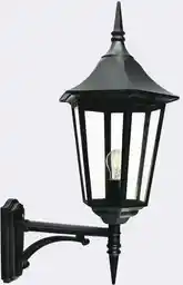 Norlys Modena Big 380B kinkiet zewnętrzny ogrodowy czarny, IP54, aluminiowa obudowa