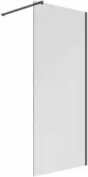 Oltens Bo Walk-in ścianka prysznicowa 80 cm czarny mat/szkło przezroczyste 22000300