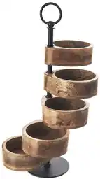 Orion Patera drewniana MANGO, 5 - poziomowa