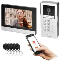Orno OR-VID-MA-1080/B GAYD 8 szyfrator ekran dotykowy Wi-Fi Full HD Wideodomofon jednorodzinny
