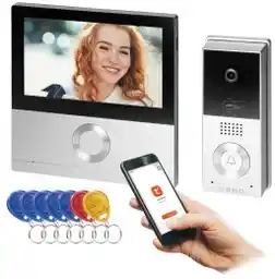 Orno OR-VID-MS-1078 TALOS ekran dotykowy Wi-Fi Full HD Wideodomofon jednorodzinny