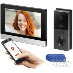 Orno Xiran OR-VID-MA-1079/B Wi-Fi ekran dotykowy 8 Full HD Wideodomofon jednorodzinny