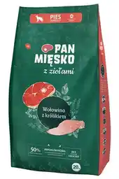 Pan Mięsko Karma dla psa Wołowina z królikiem i ziołami M 20 kg