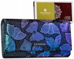 Peterson Portfel skórzany PTN 42122-ONBF niebieski