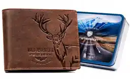 Peterson Portfel skórzany PTN N992-BE-DEER brązowy