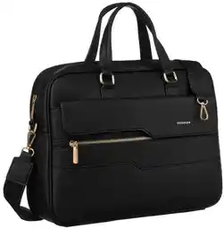 Peterson Torba na laptopa PTN 8100, czarna, nylonowa, z kieszenią na akcesoria