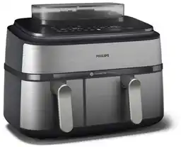 Philips Frytkownica beztłuszczowa AIRFRYER 9L 2750W NA555 00 DWA KOSZE