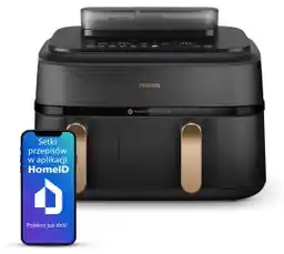 Philips Ovi Dual Basket NA552 00 2750W 9l Aplikcja mobilna Gotowanie na parze Air fryer