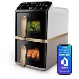 Philips Ovi Stacked Dual Basket NA462/80 2750W 10l Aplikacja mobilna Air fryer