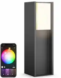 Philips Turaco Hue Pedestal Anthractine 16473/93/P0 Zewnętrzna latarnia