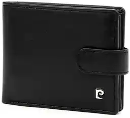 Pierre Cardin Oryginalny Czarny Portfel Męski Skórzany Duży RFID Secure