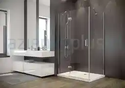 Pmd Piramida BESCO VPL-100-195-C Besco Viva 195 kabina prysznicowa 100x80 cm prostokątna lewa szkło przejrzyste VPL-100-195-C