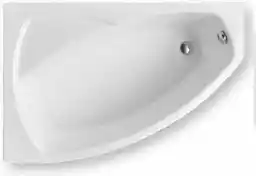 Polimat Frida Wanna narożna asymetryczna 150x90 cm wersja lewa biała 00283