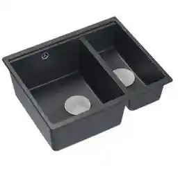 Quadron Logan 150 HCQL5646U8 BS Zlewozmywak prostokątny granitowy Black Diamond stal szlachetna