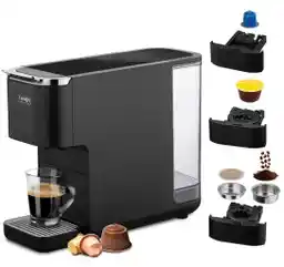 Raven EEK001C Czarny 3 adaptery do kawy Ekspres ciśnieniowy