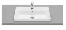 Roca Gap Square Umywalka wpuszczana w blat 60x39 cm z otworem na baterię biała A3270YA000