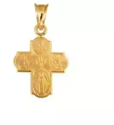 Rodium złoty krzyżyk 47943
