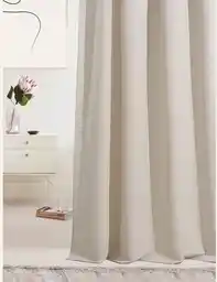 Room99 ZASŁONA ZACIEMNIAJĄCA LAUREL - BEŻOWA JASNA 180x280 PRZELOTKA