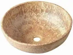 Sapho PRIORI umywalka ceramiczna średnica 41cm brązowa z wzorem PI010