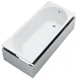 Schedpol Solia SET wanna akrylowa 170x75x57 cm biały z nośnikiem stabilizującym 3WST.SS1P-17075