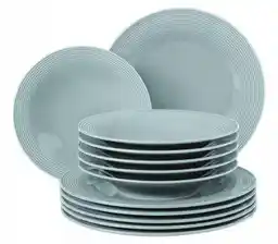 Seltmann Beat Color Glaze 12 elementów Niebieski Zestaw obiadowy