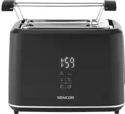 Sencor STS 0600BK Ruszt do bułek Rozmrażanie 1080W Toster