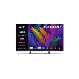 Sharp 40JF3855E 40 QLED Full HD TitanOS DVB-T2 Telewizor QLED