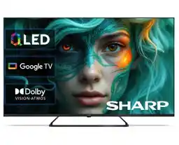 Sharp 50HP6765E 50 QLED 4K Google TV Dolby Vision Dolby Atmos HDMI 2.1 DVB-T2 Telewizor QLED