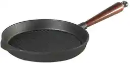 Skeppshult Patelnia grillowa okrągła, 25cm, drewniana rączka 0025T