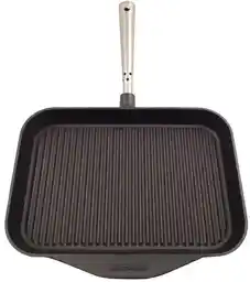 Skeppshult Żeliwna patelnia grillowa (prostokątna) ze stalową rączką Chefs Selection 129