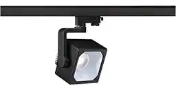 SLV EURO CUBE oprawa szynowa 3-fazowa LED 4000K czarna, 60 stopni z adapterem 152780